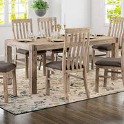 Solid and Veneered Acacia Large Size Oak Dining Table