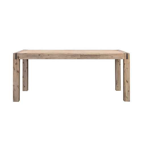 Solid and Veneered Acacia Large Size Oak Dining Table