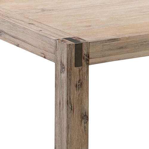 Solid and Veneered Acacia Large Size Oak Dining Table