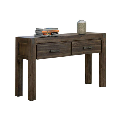 Solid Acacia Wood Hall Table in Chocolate Colour