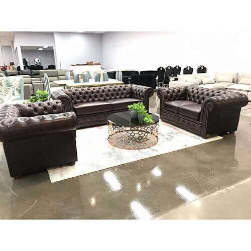 genuine leather sofa set