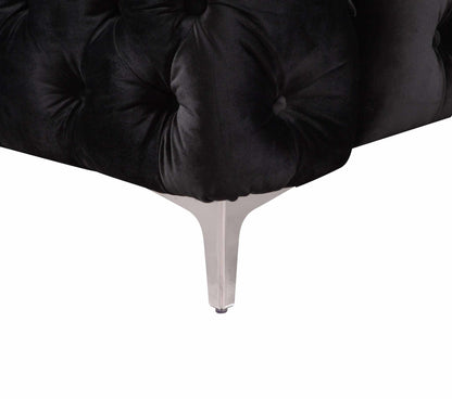 Black tufted Sofa 