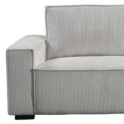 Reno 3 Seater Sofa Beige Colour Fabric Upholstery With Knock Down Feat