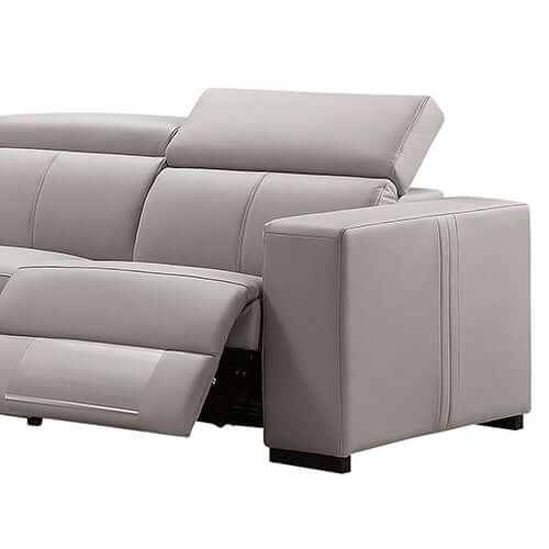 Washington Genuine Leather 6 Seater Corner Sofa With 2 Electric Reclin