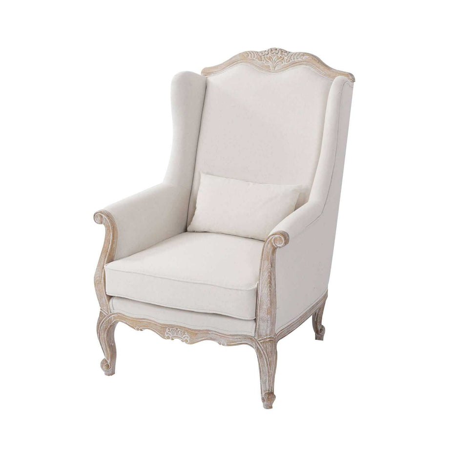 wing back arm chair