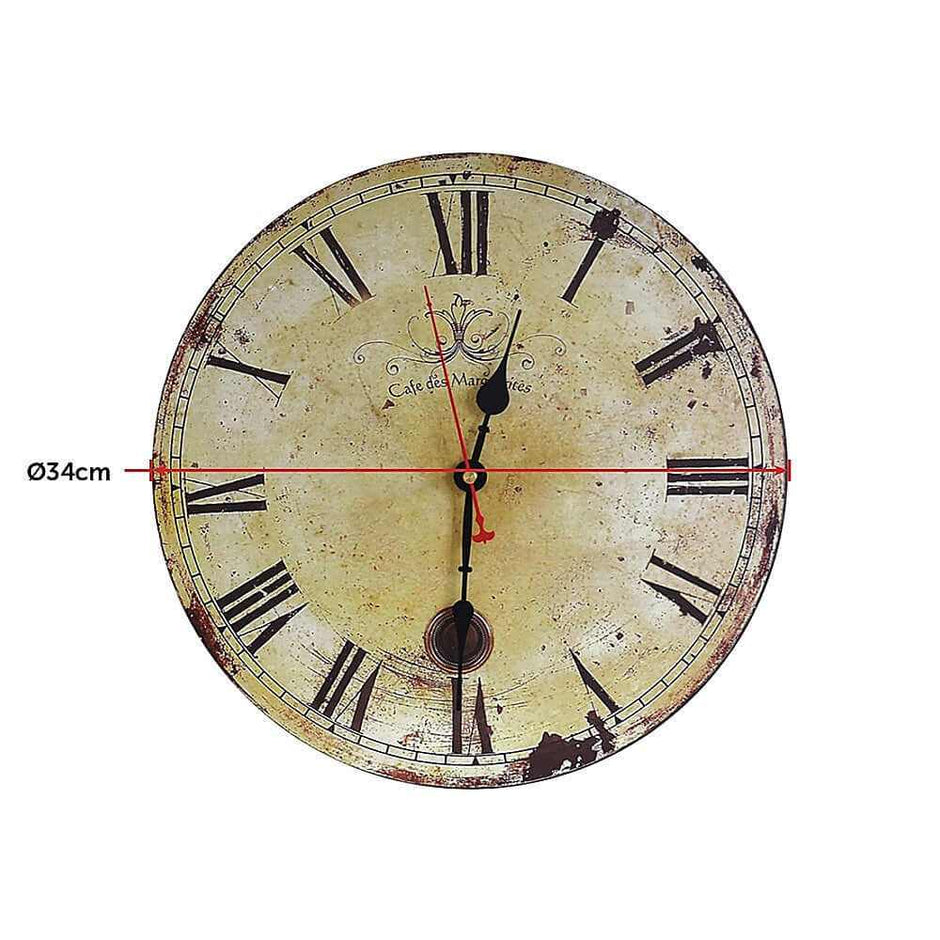 Large Vintage Wall Clock 