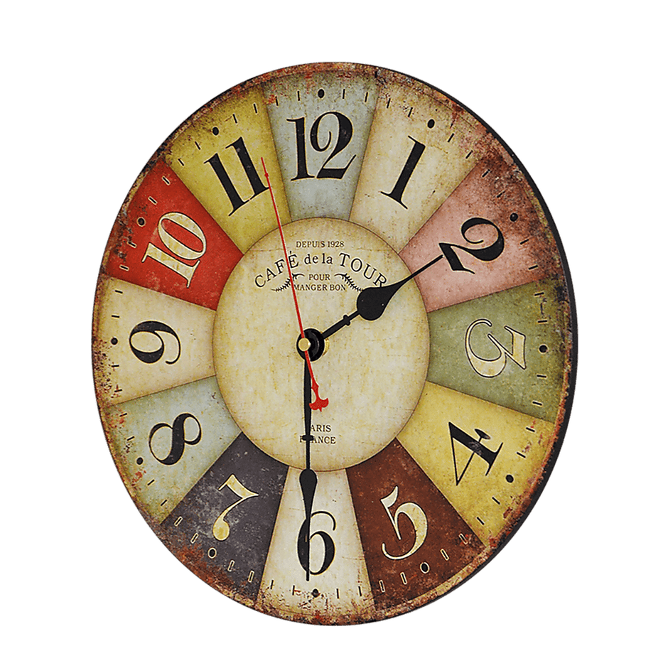 Large Colourful Wall Clock 