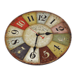 Large Colourful Wall Clock 