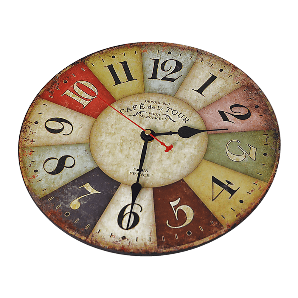 Large Colourful Wall Clock 