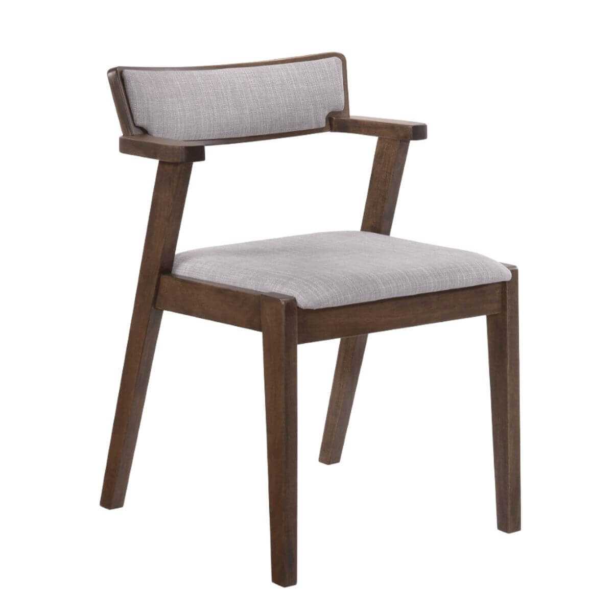 Elsa Dining Room Chair with Arm Rest in GREY