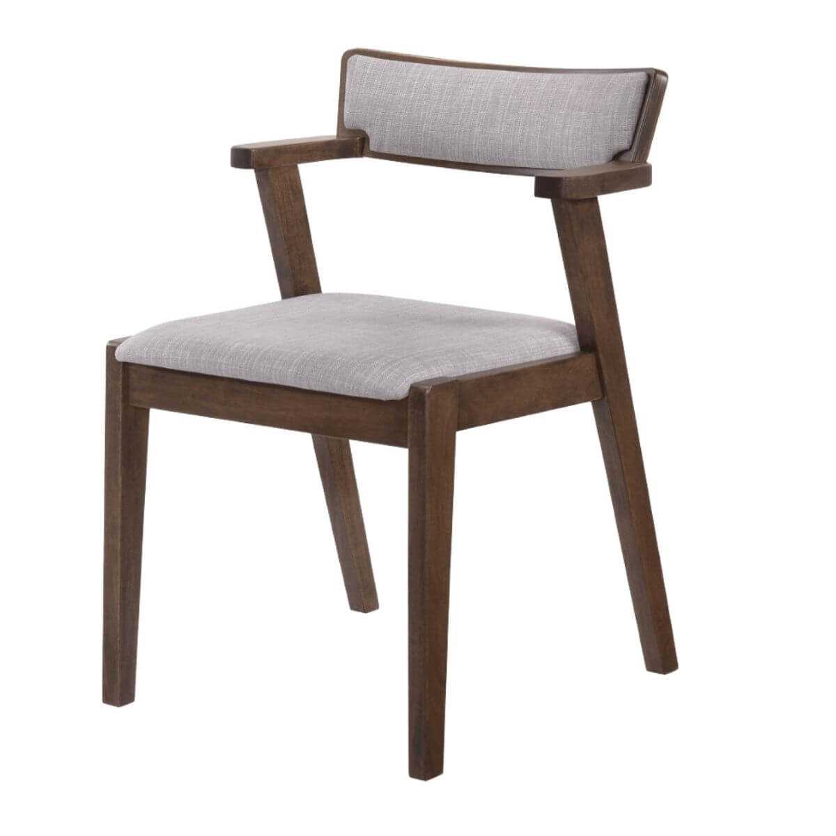 Elsa Dining Room Chair with Arm Rest in GREY