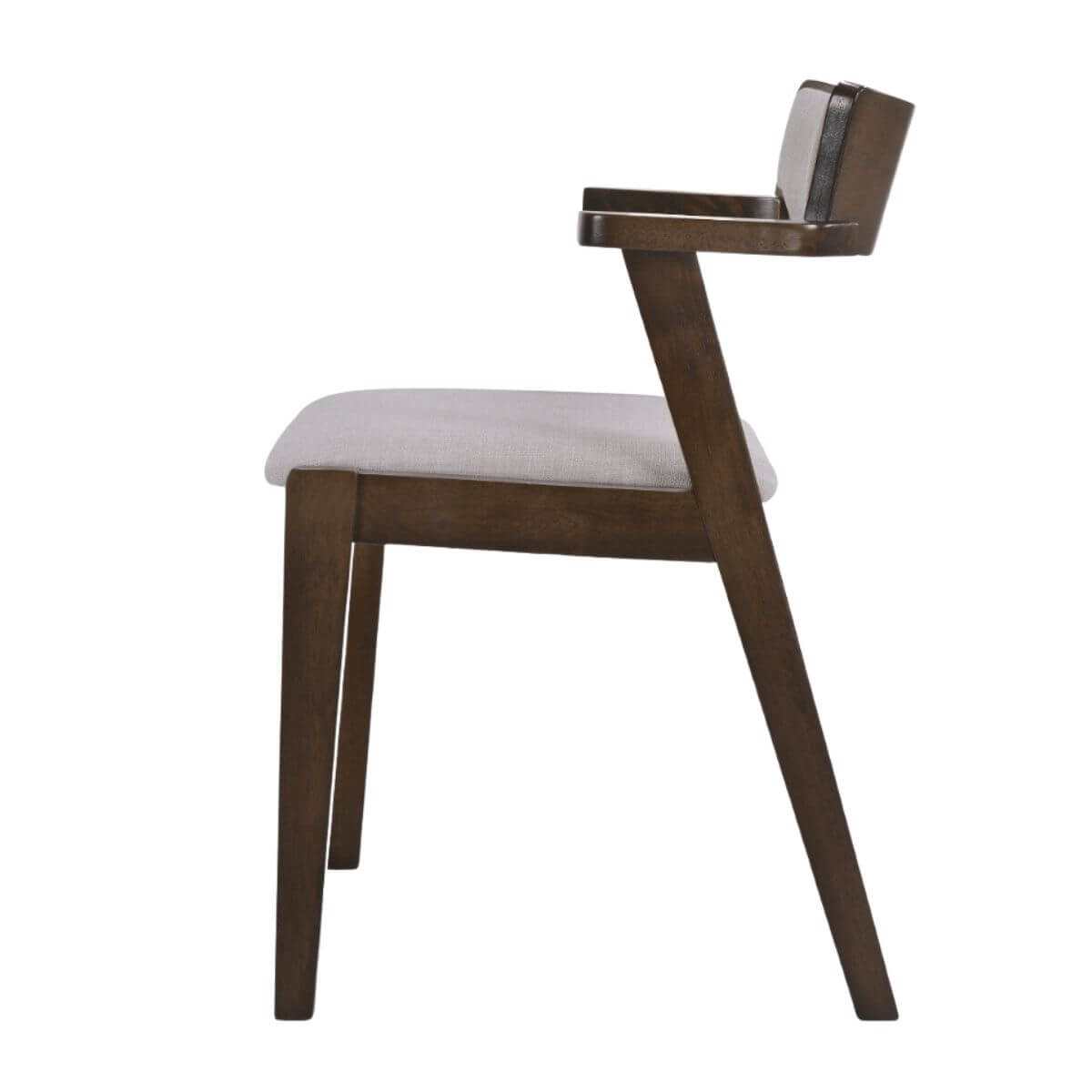 Elsa Dining Room Chair with Arm Rest in GREY