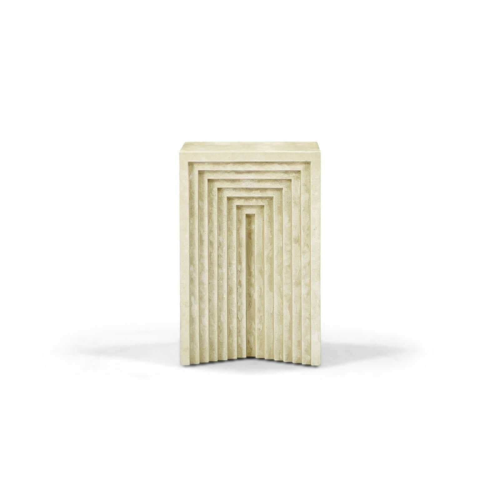 Alba Stone Effect Side Table