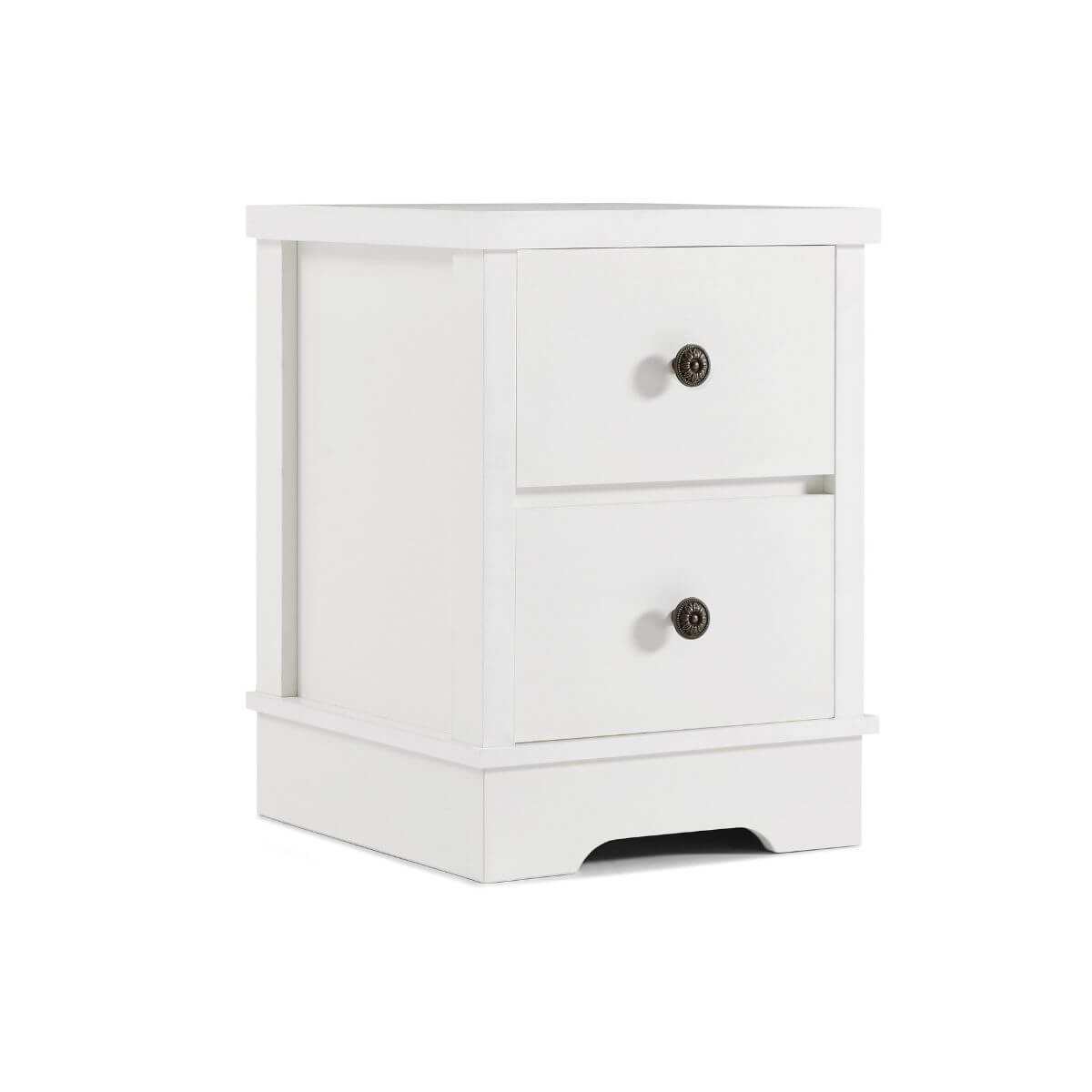 White Coastal Bedside Table