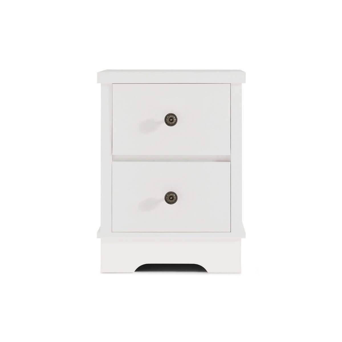 Margaux White Coastal Bedside Table