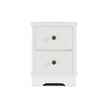 White Coastal Bedside Table