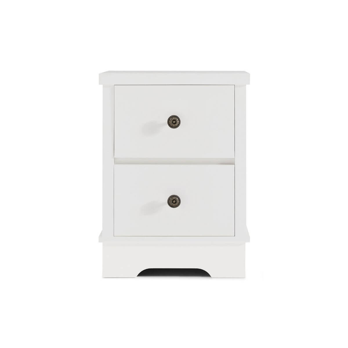 White Coastal Bedside Table