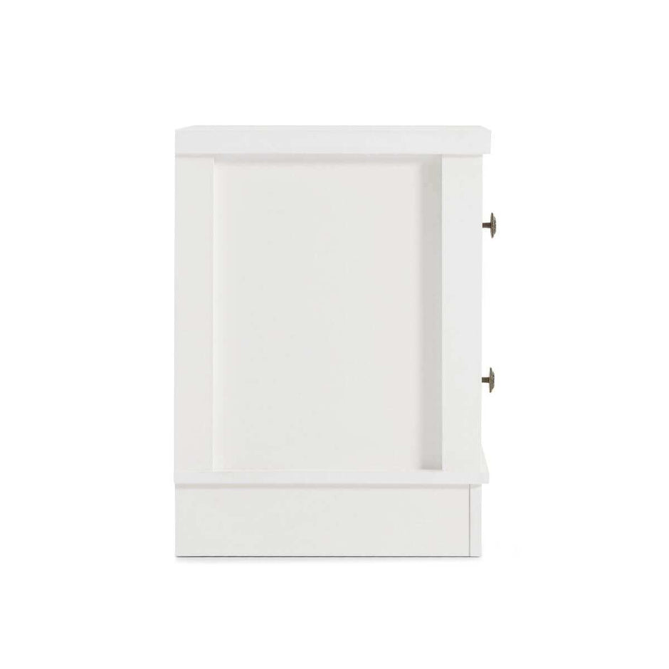 White Coastal Bedside Table