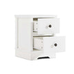 White Coastal Bedside Table