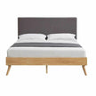 upholstered king bed frame with headboard