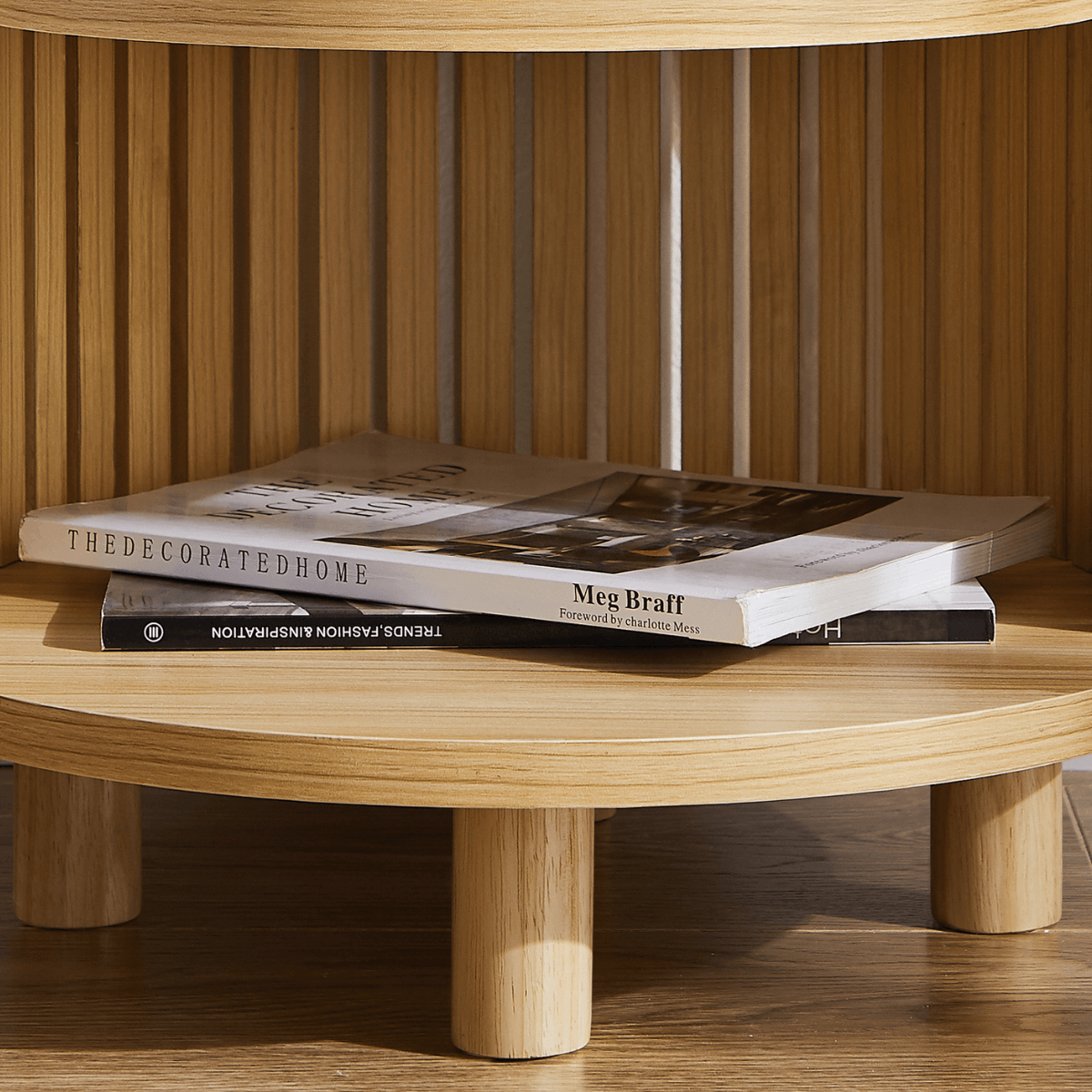 Henley Round Wood Side Table