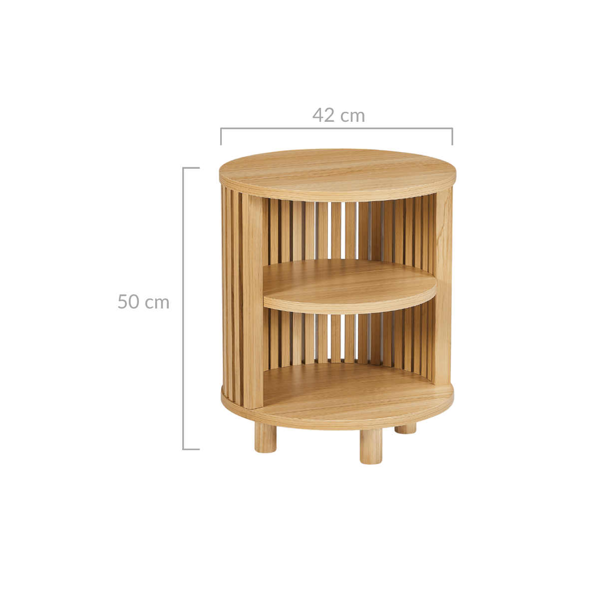 Henley Round Wood Side Table