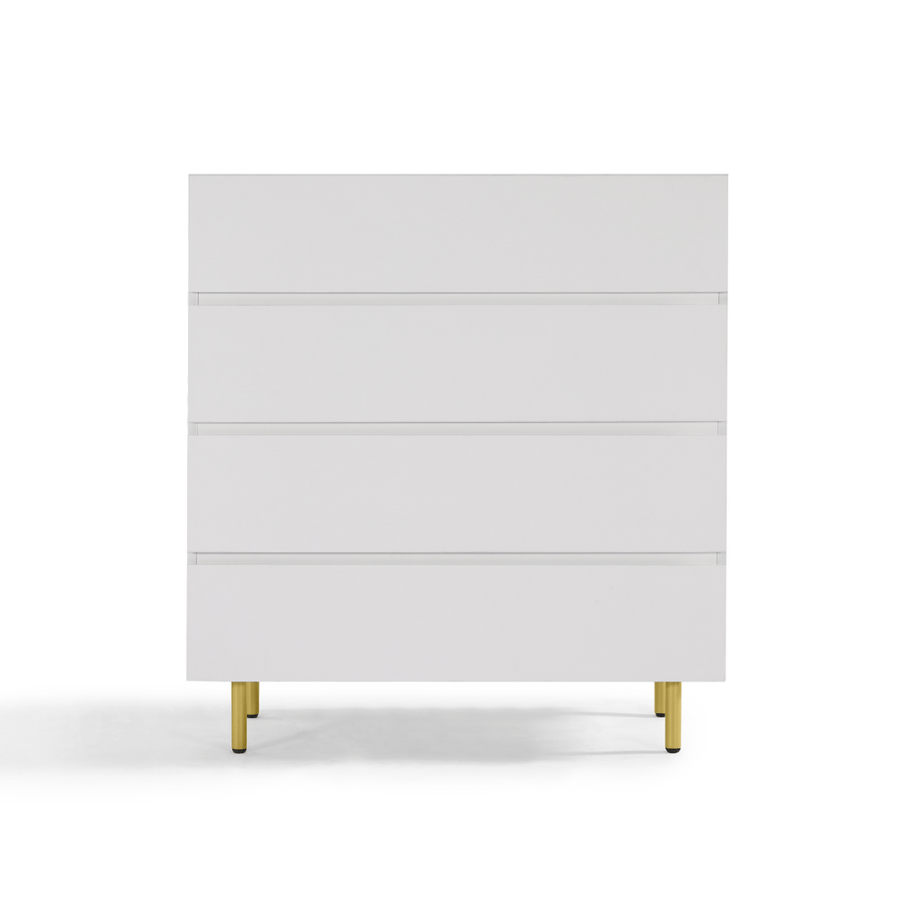 4 drawer chest of drawers white