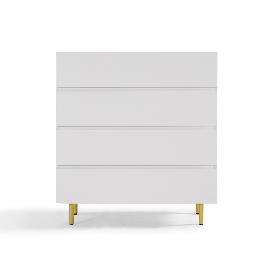 4 drawer chest of drawers white