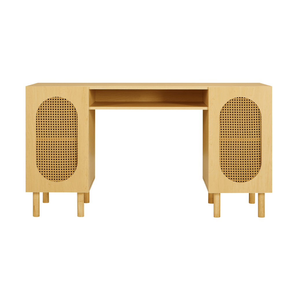 Rattan Desk-Upinteriors