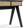 black rattan desk