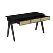 black rattan desk