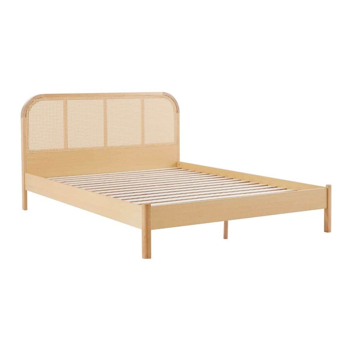 Rattan Bed Frame & Bedhead Double