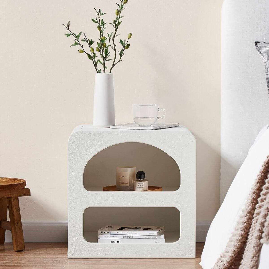 modern Bedside Table white