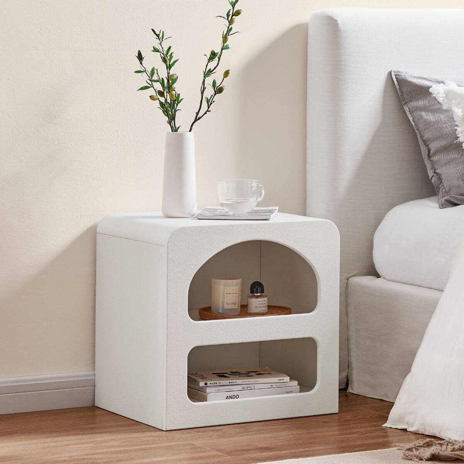 modern Bedside Table white