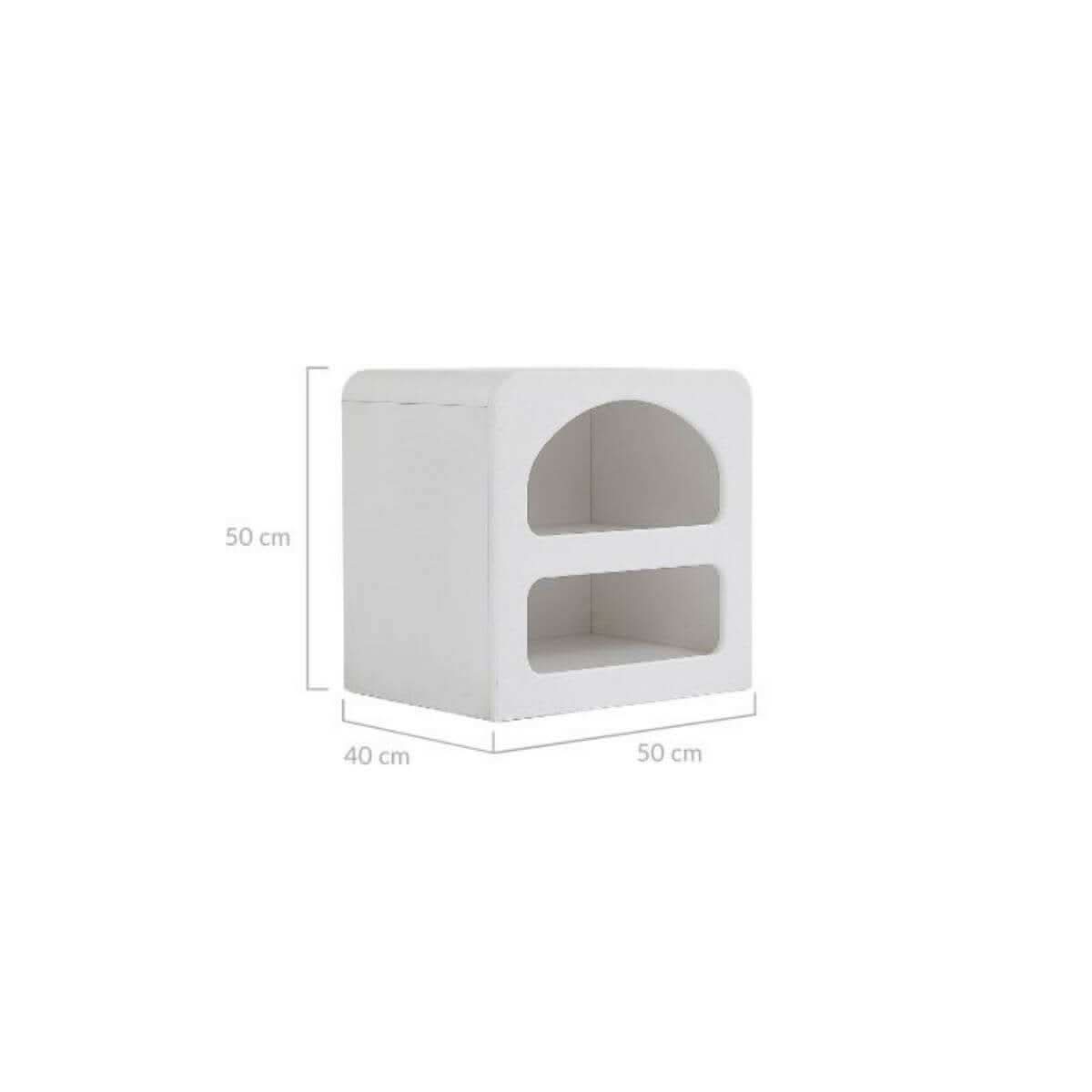Sora Modern Bedside Table White