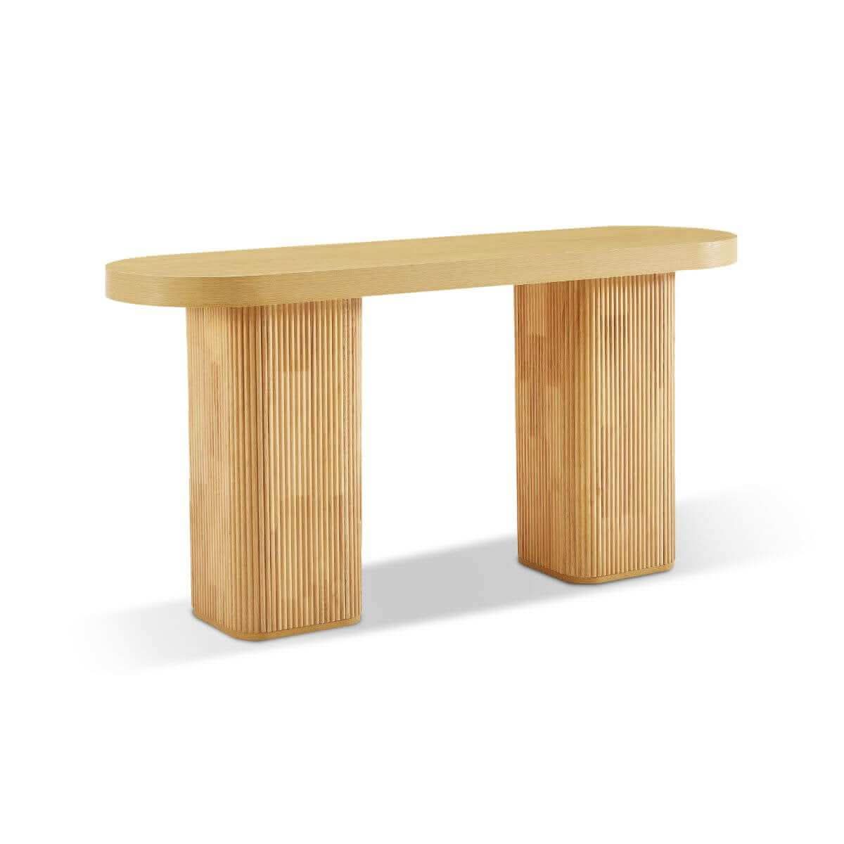 Tate Mid Century Console Table - Natural