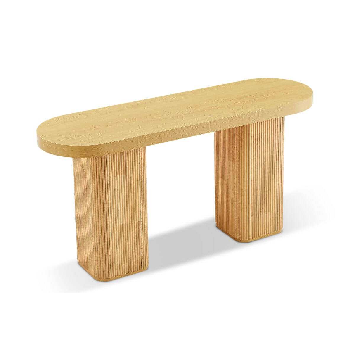 Tate Mid Century Console Table - Natural