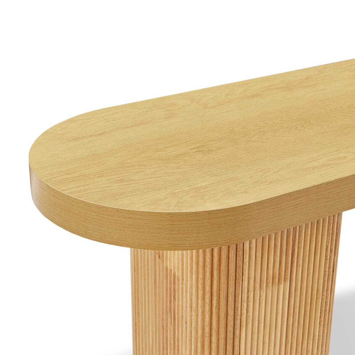Tate Mid Century Console Table - Natural