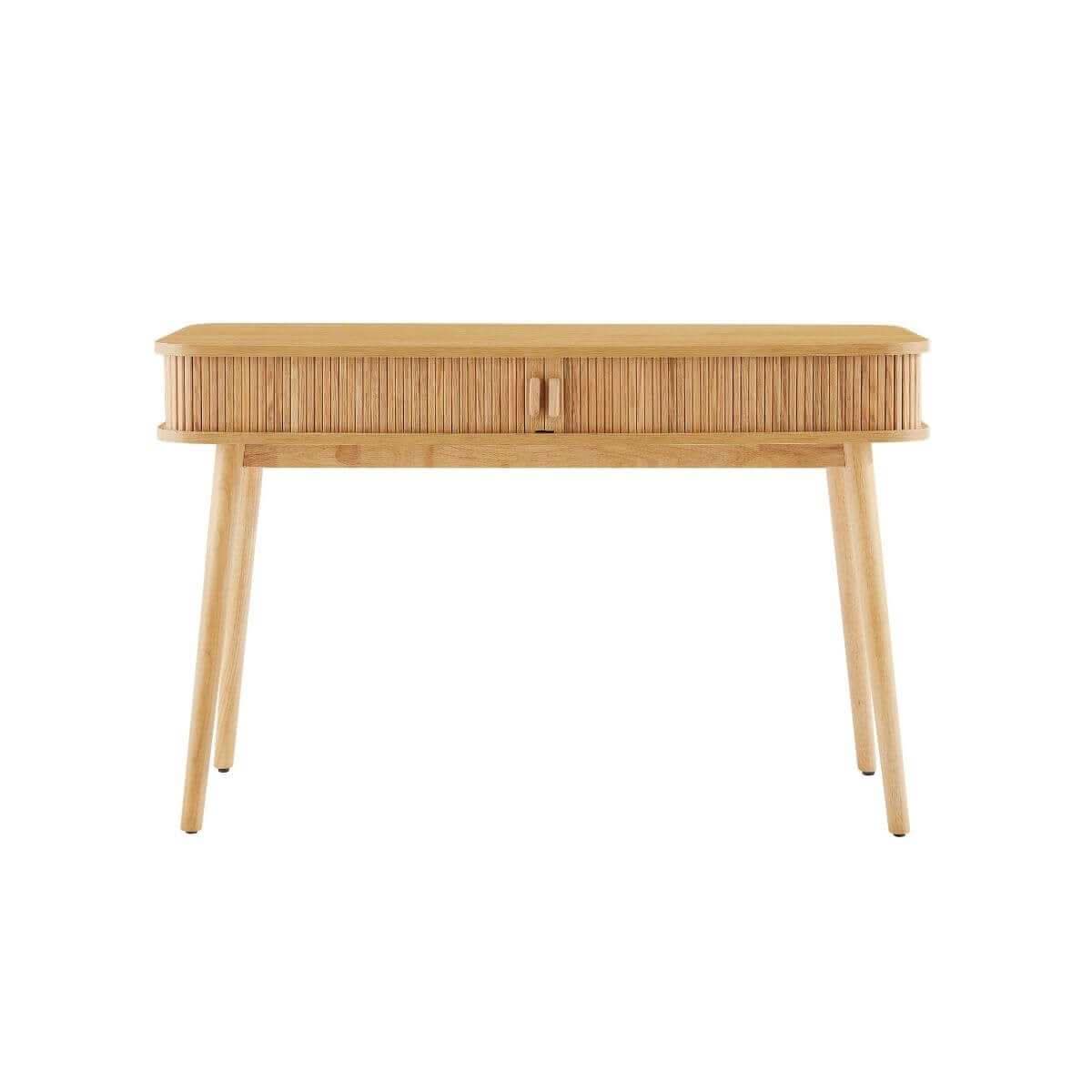 Tate Column Mid Century Modern Office Desk in Natural