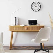 Tate Column Mid Century Modern Office Desk in Natural