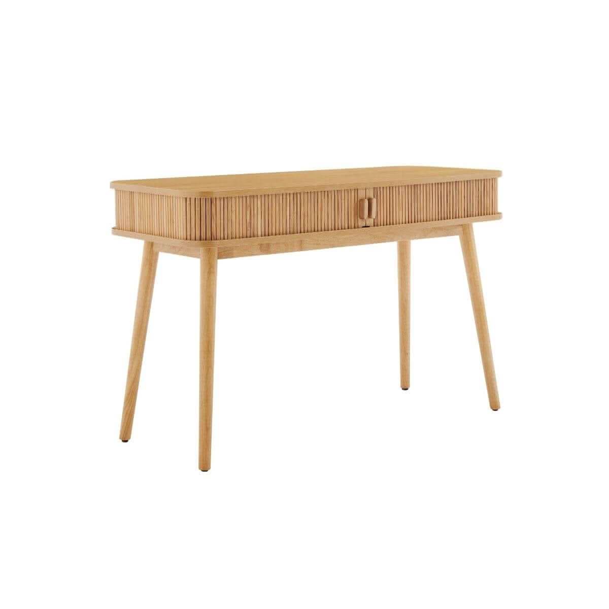 Tate Column Mid Century Modern Office Desk in Natural