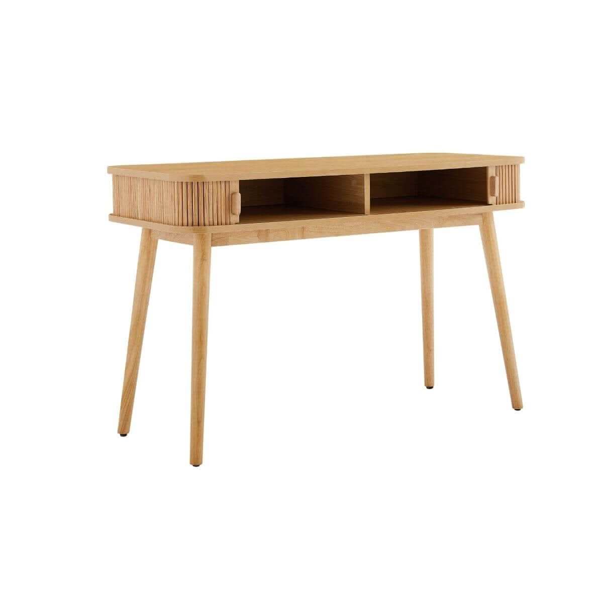 Tate Column Mid Century Modern Office Desk in Natural