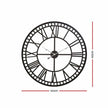 black roman numeral wall clock