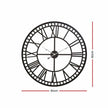 Wall Clock Metal Black