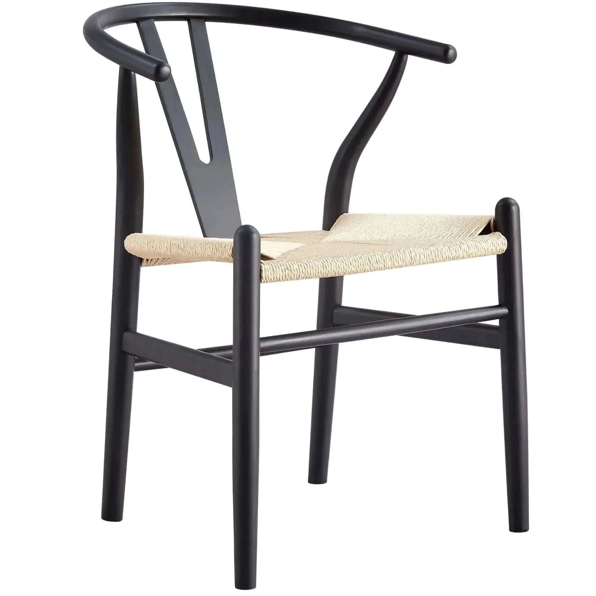 Aconite 7pc 180cm Dining Table and 6 Wishbone Chair Solid Messmate Tim