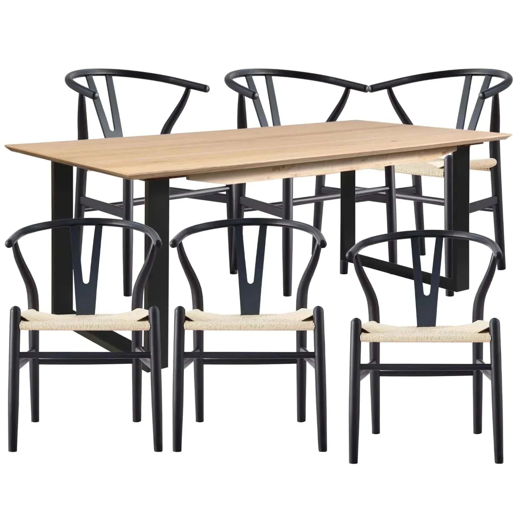 180 cm Dining table & chairs