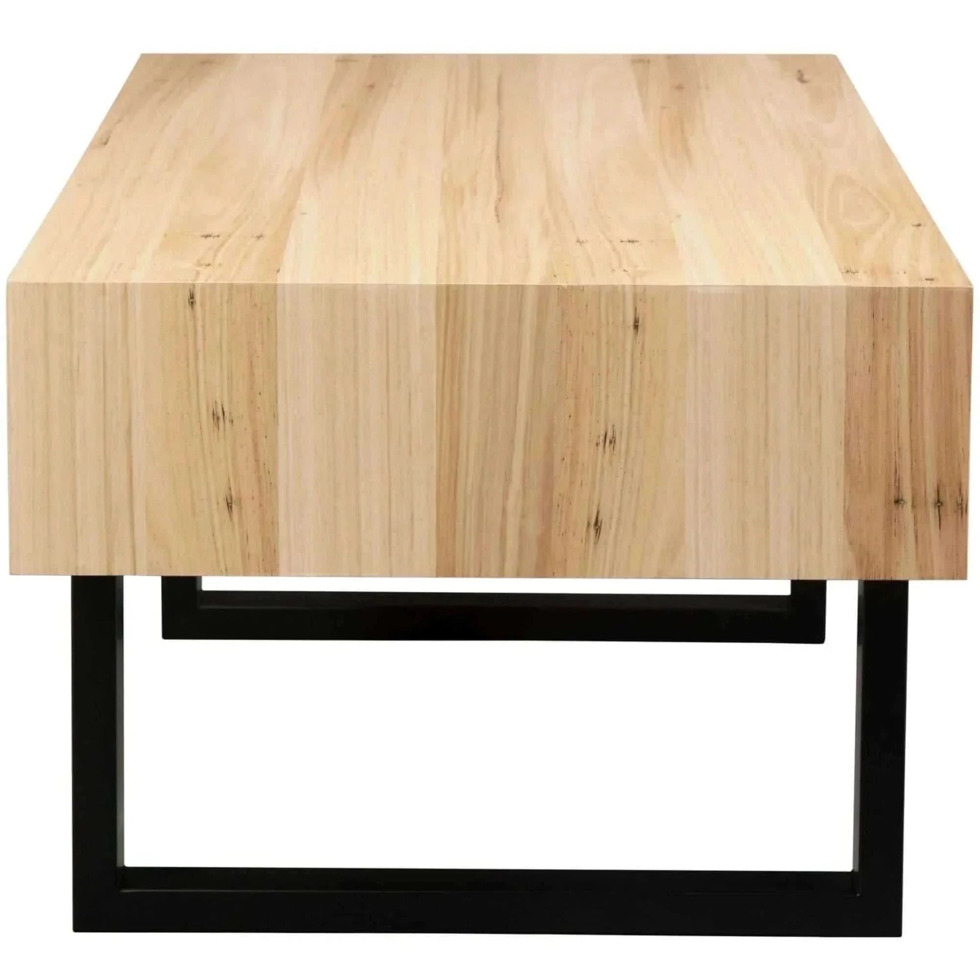 Aconite 120cm Large Coffee Table With Storage Drawers - Natural