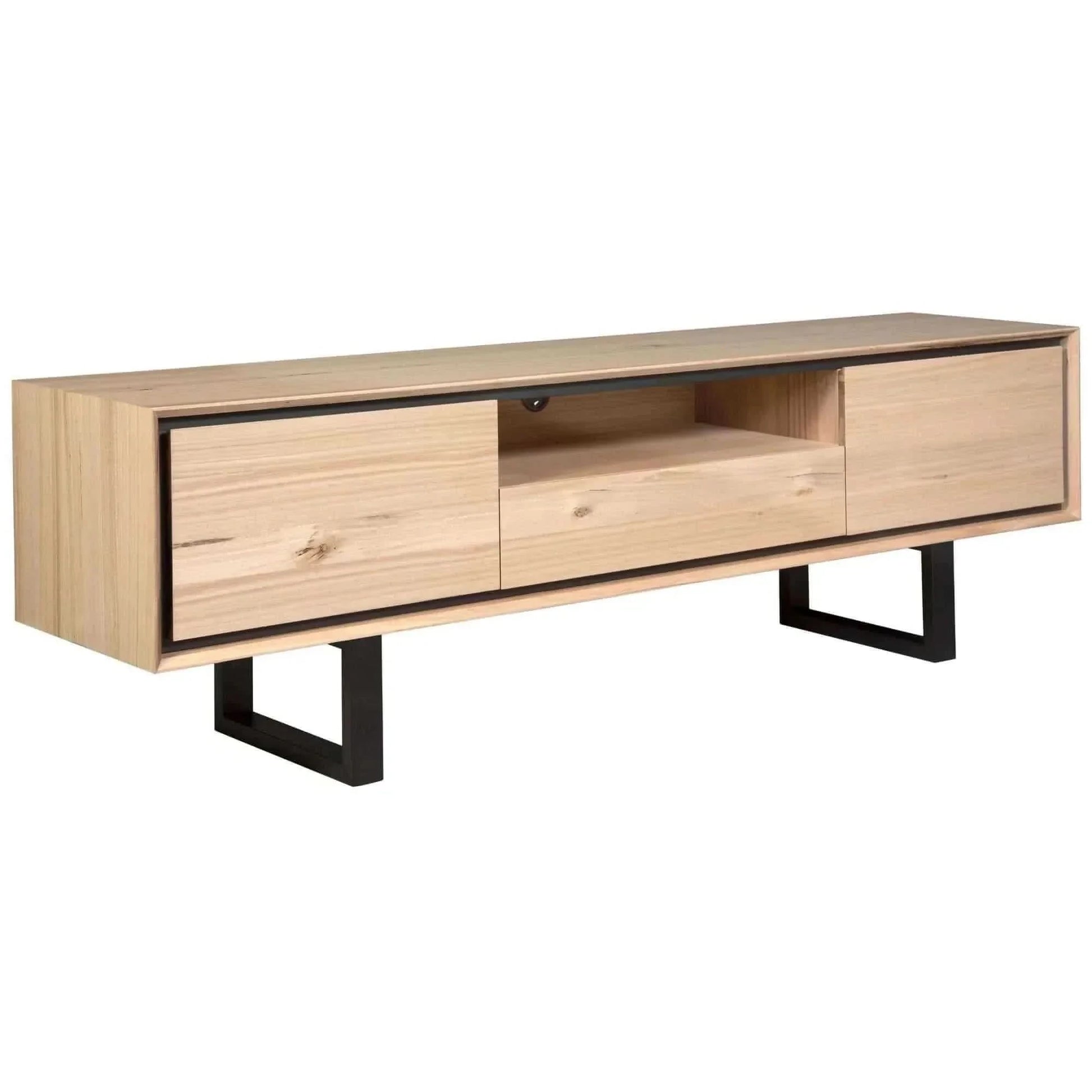 Aconite 210cm Mid Century Modern TV Unit - Natural