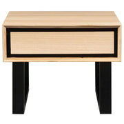 Aconite Sofa Side Table 60cm Solid Messmate Timber - Natural