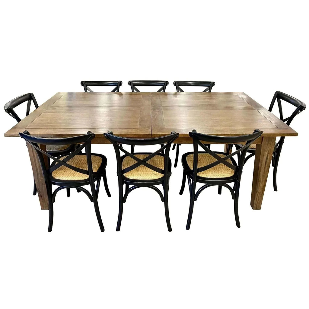 extending dining table and chairs-Upinteriors